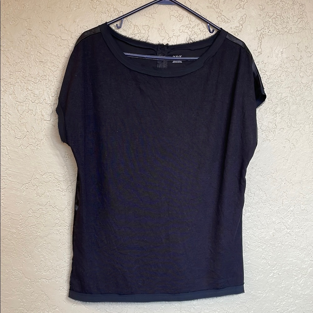 a.n.a Navy Short Sleeve Tee